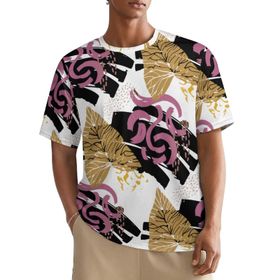 AILLOSA All Over TH-702 Kısa Kollu Baskılı Erkek T-shirt