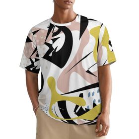 AILLOSA All Over YH-105 Kısa Kollu Baskılı Erkek T-shirt
