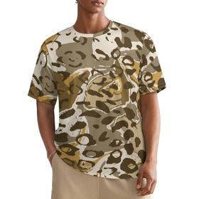 AILLOSA All Over YH-110 Kısa Kollu Baskılı Erkek T-shirt