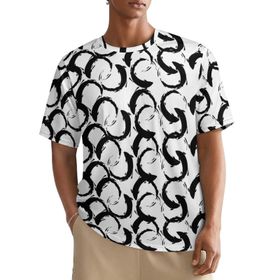 AILLOSA All Over YH-12 Kısa Kollu Baskılı Erkek T-shirt