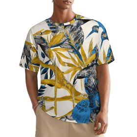 AILLOSA All Over YH-125 Kısa Kollu Baskılı Erkek T-shirt