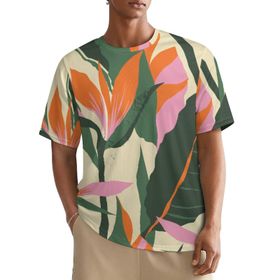 AILLOSA All Over YH-127 Kısa Kollu Baskılı Erkek T-shirt