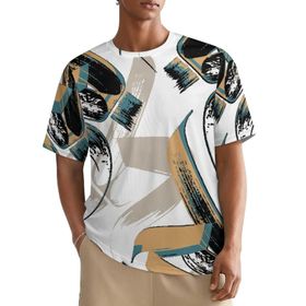AILLOSA All Over YH-133 Kısa Kollu Baskılı Erkek T-shirt
