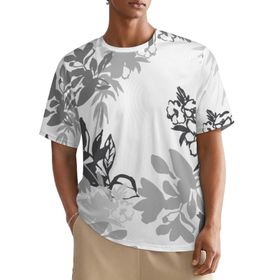 AILLOSA All Over YH-138 Kısa Kollu Baskılı Erkek T-shirt
