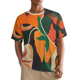 AILLOSA All Over YH-146 Kısa Kollu Baskılı Erkek T-shirt