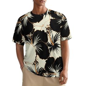AILLOSA All Over YH-15 Kısa Kollu Baskılı Erkek T-shirt