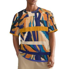 AILLOSA All Over YH-150 Kısa Kollu Baskılı Erkek T-shirt