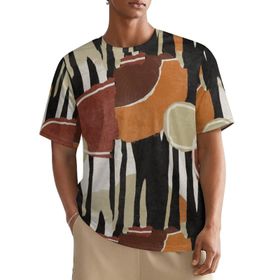 AILLOSA All Over YH-151 Kısa Kollu Baskılı Erkek T-shirt