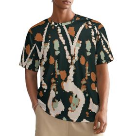 AILLOSA All Over YH-153 Kısa Kollu Baskılı Erkek T-shirt