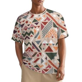 AILLOSA All Over YH-157 Kısa Kollu Baskılı Erkek T-shirt