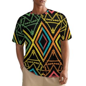AILLOSA All Over YH-158 Kısa Kollu Baskılı Erkek T-shirt