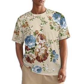AILLOSA All Over YH-16 Kısa Kollu Baskılı Erkek T-shirt