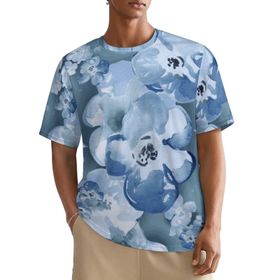 AILLOSA All Over YH-164 Kısa Kollu Baskılı Erkek T-shirt