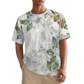 AILLOSA All Over YH-170 Kısa Kollu Baskılı Erkek T-shirt
