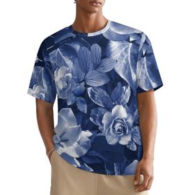 AILLOSA All Over YH-174 Kısa Kollu Baskılı Erkek T-shirt