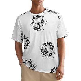 AILLOSA All Over YH-181 Kısa Kollu Baskılı Erkek T-shirt