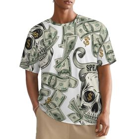 AILLOSA All Over YH-196 Kısa Kollu Baskılı Erkek T-shirt