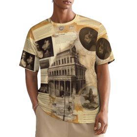 AILLOSA All Over YH-2 Kısa Kollu Baskılı Erkek T-shirt