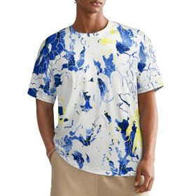 AILLOSA All Over YH-202 Kısa Kollu Baskılı Erkek T-shirt