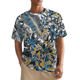 AILLOSA All Over YH-207 Kısa Kollu Baskılı Erkek T-shirt
