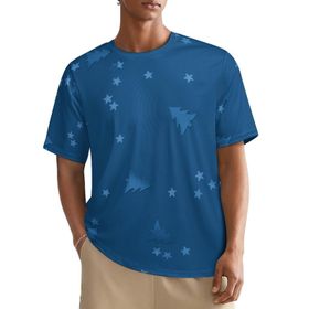 AILLOSA All Over YH-208 Kısa Kollu Baskılı Erkek T-shirt