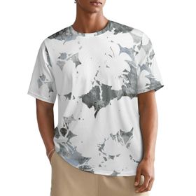 AILLOSA All Over YH-215 Kısa Kollu Baskılı Erkek T-shirt