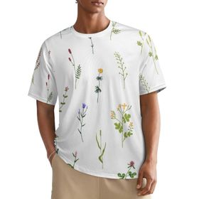 AILLOSA All Over YH-216 Kısa Kollu Baskılı Erkek T-shirt