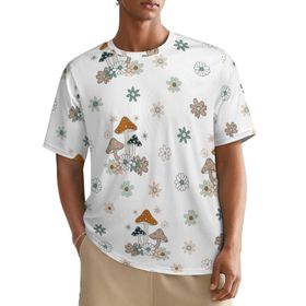 AILLOSA All Over YH-222 Kısa Kollu Baskılı Erkek T-shirt