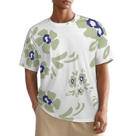 AILLOSA All Over YH-224 Kısa Kollu Baskılı Erkek T-shirt