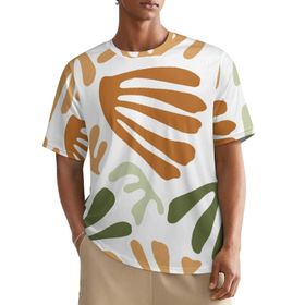 AILLOSA All Over YH-226 Kısa Kollu Baskılı Erkek T-shirt