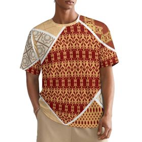 AILLOSA All Over YH-235 Kısa Kollu Baskılı Erkek T-shirt