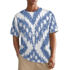 AILLOSA All Over YH-244 Kısa Kollu Baskılı Erkek T-shirt