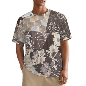 AILLOSA All Over YH-247 Kısa Kollu Baskılı Erkek T-shirt