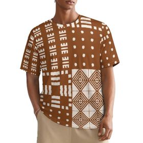 AILLOSA All Over YH-252 Kısa Kollu Baskılı Erkek T-shirt