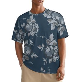 AILLOSA All Over YH-255 Kısa Kollu Baskılı Erkek T-shirt