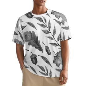 AILLOSA All Over YH-256 Kısa Kollu Baskılı Erkek T-shirt