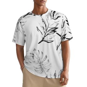 AILLOSA All Over YH-257 Kısa Kollu Baskılı Erkek T-shirt