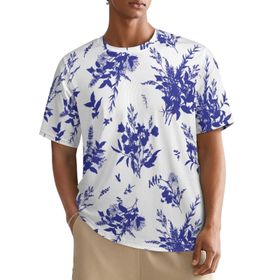 AILLOSA All Over YH-258 Kısa Kollu Baskılı Erkek T-shirt