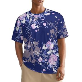 AILLOSA All Over YH-261 Kısa Kollu Baskılı Erkek T-shirt