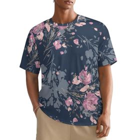 AILLOSA All Over YH-262 Kısa Kollu Baskılı Erkek T-shirt
