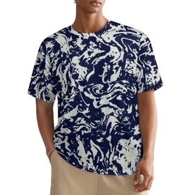 AILLOSA All Over YH-27 Kısa Kollu Baskılı Erkek T-shirt