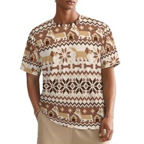 AILLOSA All Over YH-270 Kısa Kollu Baskılı Erkek T-shirt