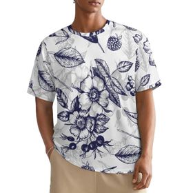 AILLOSA All Over YH-273 Kısa Kollu Baskılı Erkek T-shirt