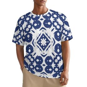 AILLOSA All Over YH-277 Kısa Kollu Baskılı Erkek T-shirt