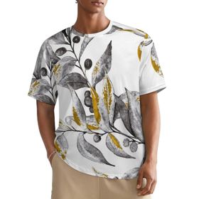 AILLOSA All Over YH-278 Kısa Kollu Baskılı Erkek T-shirt