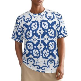 AILLOSA All Over YH-280 Kısa Kollu Baskılı Erkek T-shirt