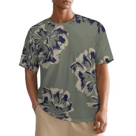AILLOSA All Over YH-292 Kısa Kollu Baskılı Erkek T-shirt