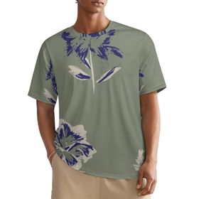 AILLOSA All Over YH-293 Kısa Kollu Baskılı Erkek T-shirt