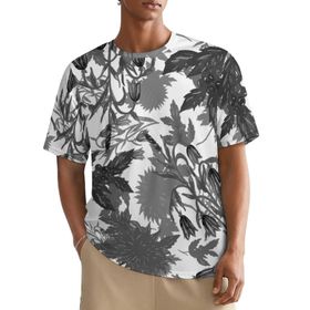 AILLOSA All Over YH-295 Kısa Kollu Baskılı Erkek T-shirt