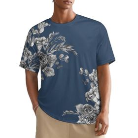 AILLOSA All Over YH-296 Kısa Kollu Baskılı Erkek T-shirt